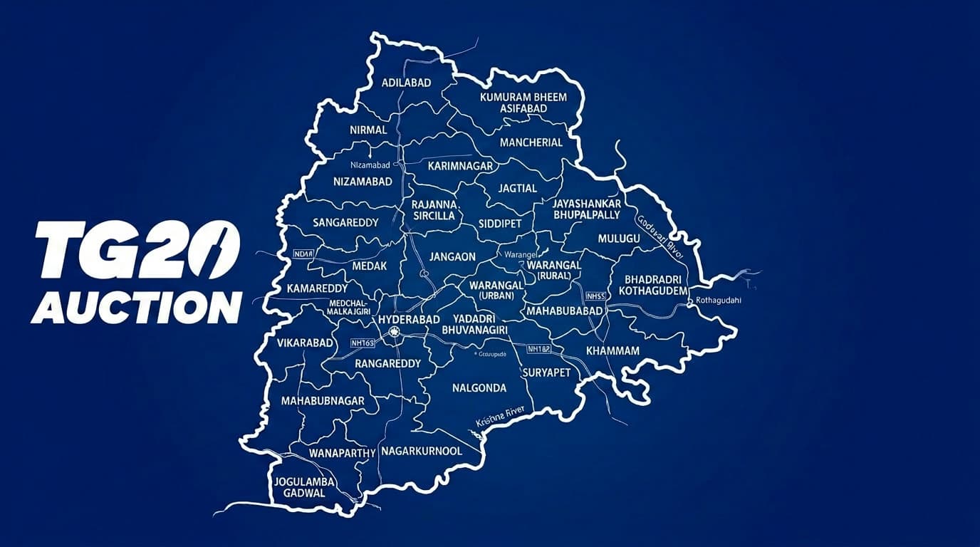 TG20 2026 Auction Results: Tilak Varma, Siraj & All 8 Team Squads